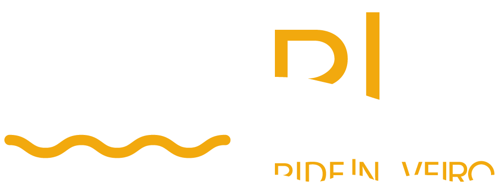 Logo Ride In Aveiro 2025 branco (Marca registada)
